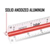 Triangular Engineering Scale Aluminum Ruler for Architects, Engineers and Students