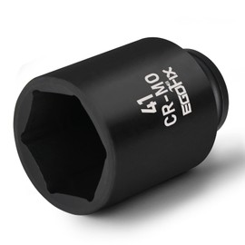 1/2" Drive Deep Impact Socket, 41mm Metric Socket, CR-MO 6 Point for Easy Removal of Axle Nut