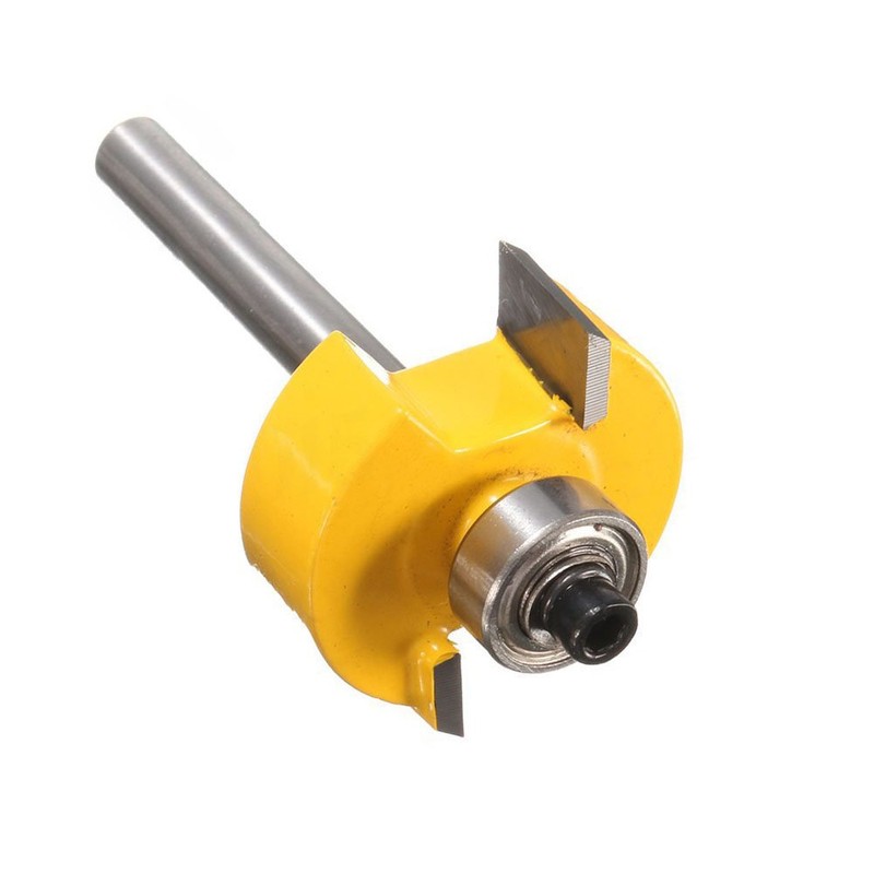 Yakamoz 1/4 Inch Shank Rabbet Router Bit with 6 Bearings