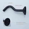 8 Inch S-Shape Curved Shower Arm with Flange Stainless Steel