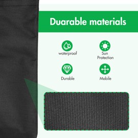 PZJFH 4-Piece Gazebo Sandbags, Gazebo Weights Set, 800D Oxford Thick Sandbag Weighting, Sandbags Gazebo, Sandbags for Filling, Robust Oxford Materials, Waterproof PVC