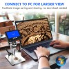 TOMLOV 1000X Coin Magnifier 4.3" LCD Digital Microscope 32GB Photo/Video