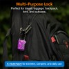 TSA Approved Cable Luggage Locks, Re-settable Combination with Alloy Body