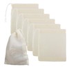 nuoshen 50 Pack Cotton Muslin Drawstring Bags,10 * 8cm 100%