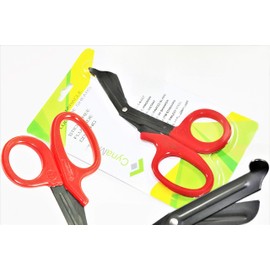 SERRATED FLUORIDE COATED NURSE PARAMEDIC EMS EMT SHEARS SCISSORS 7.5" UTILITY BANDAGE GERMAN PREMIUM TOOL (CYNAMED)