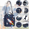 Clastyle Space Rocket Insulated Lunch Bag Children with Bottle Holder,