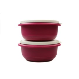Tupperware 38800 Mixing Bowl Pro 1.0 L Dark Pink (2) Yeast Dough Bowl