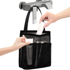 Bolsa de Ducha,Organizador de Artículos de Tocador,Bolsa de Ducha de Malla Portátil,Tejido de Secado Rápido Con Bolsa de Ducha Con Cremallera，Bueno para Gimnasio, Spa, Natación
