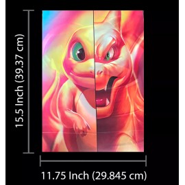 Unbranded Pokémon 3D Poster 3D Lenticular Flip Effect,3Images In One, water resistant