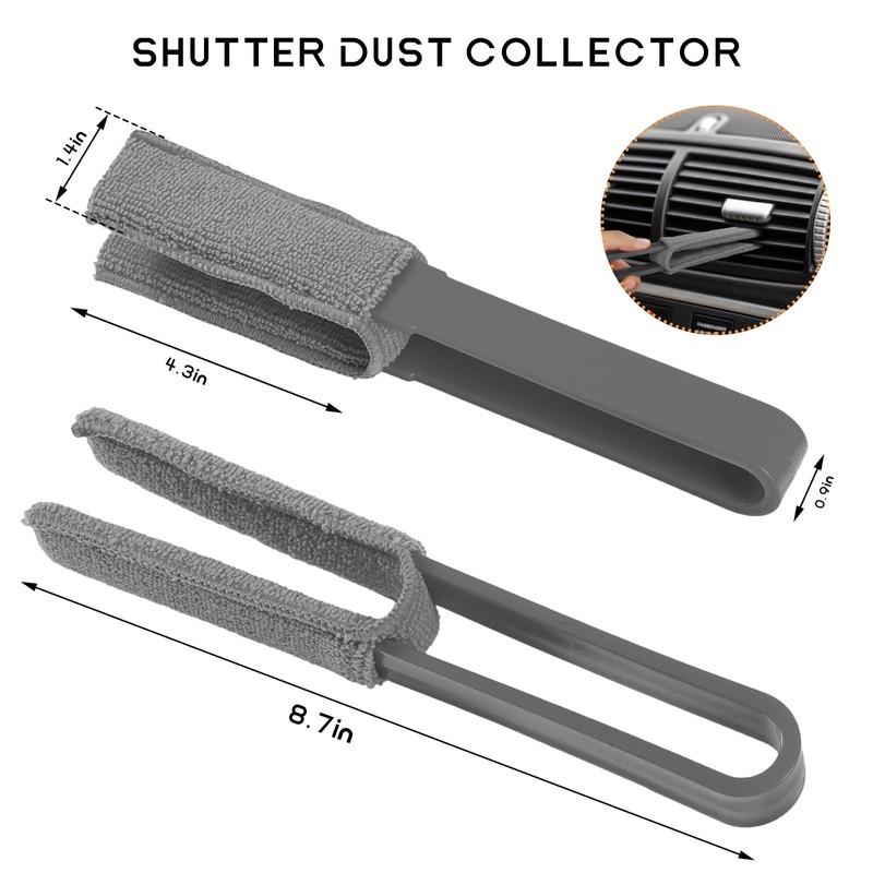 BWBWND 2 PCS Car Blinds Duster, Window Blind Cleaner Duster