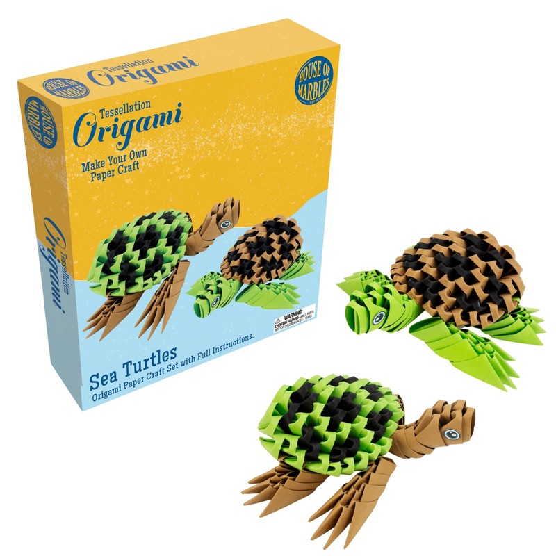 House of Marbles Turtles Origami Paper Craft Set