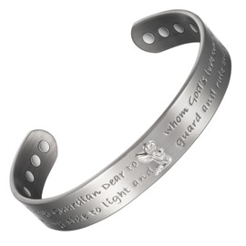 EnerMagiX Copper Magnetic Bracelets for Men Women, 99.9% Solid Copper Magnetic Cuff Bangle with Powerful Magnets (2051S1)