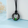 YOUFENG Birthstones Urn Necklaces for Ashes Round Cremation Pendant Urns