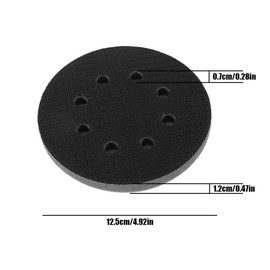 2 Pcs Sponge Interface Pad 8 Holes Durable Hook and Loop Cushion Pad Reusable Sanding Discs Pads for Random Orbital Sander