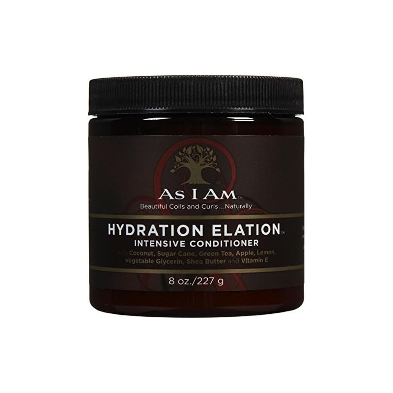 As I Am Hydration Elation Acondicionador intensivo, 8 onzas, paquete
