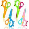 LOVESTOWN Toddler Scissors, 4PCS Blunt Tip Adaptive Safety Scissor Stocking