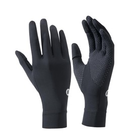 Rockbros Gloves, Women's, Thin, Summer, UV Gloves, 3 Finger Out, Cool Touch, UV Protection, Cycle Gloves, Smartphone Operation, Men's Gloves, Sun Protection, Breathable, Stretchable, Stylish, Hand