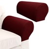 2Pcs Armrest Covers Spandex Stretch Fabric Waterproof Arm Caps Anti-Slip