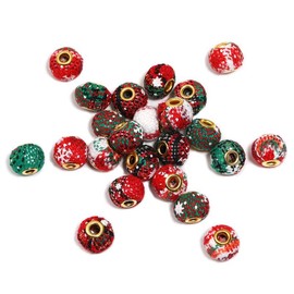 【B90】Qty 100 DIY accessories Straight hole hair ball loose bead Teddy ball big hole bead mobile phone chain decorative chain beaded:_Christmas DK131020 100pcs