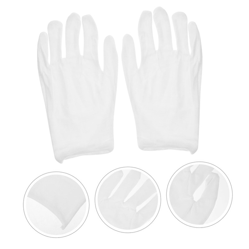 Gatuida 30pairs Thin Cotton Gloves for Work Comfortable Inspection Gloves