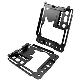 KUAFU Seat Lowering Bases Mounting Brackets Compatible with 2014 - 2021 Polaris RZR 1000 XP / 1000 XP Crew / RZR XP 4 1000/ RZR XP 1000 Front to Back Adjustability Steel 2Pcs