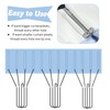 40 Pack Pinch Pleat Curtain Hooks, Stainless Steel Header Tape