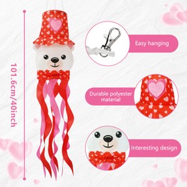 THQZLH Valentine Windsock - Decorate Your Garden with This Lovely Outdoor Windsock