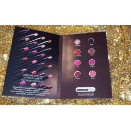 LAURA MERCIER GO EXTREME Velour EXTREME MATTE LIPSTICK Sample Card 8 Colors NEW