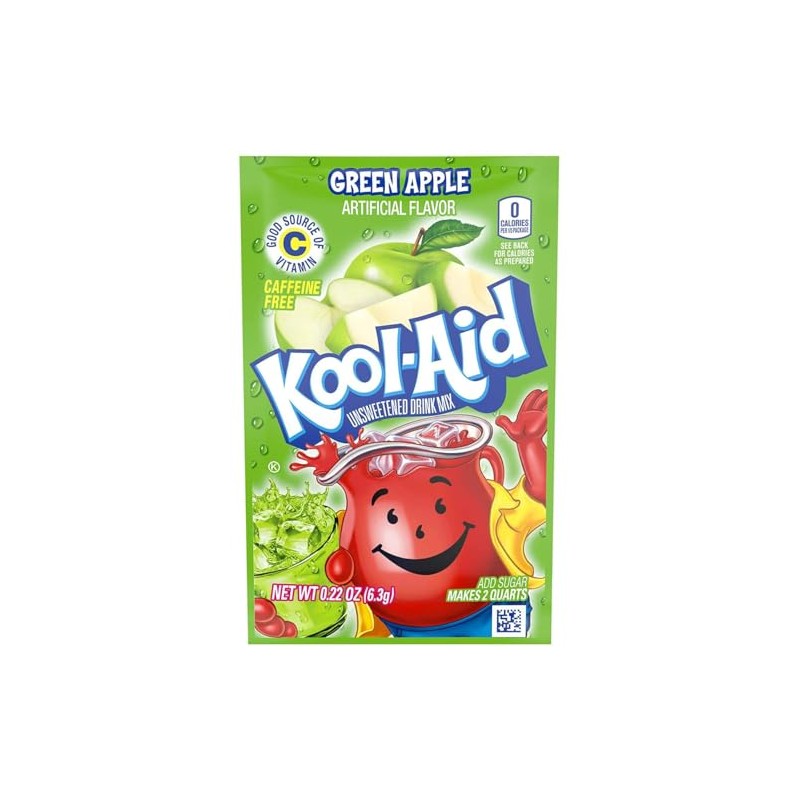 Doofie Deals Kool-Aid Drink Mix - 8 Packets (Green Apple)