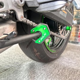 For KLX230 KLX230S KLX230SM 2025 2024 2023-2021 new accessories cnc aluminum alloy foot support side support extension foot support side support support plate (black)