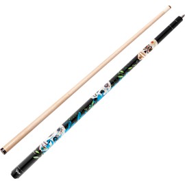 Viper by GLD Products Underground 58" 2-Piece Billiard/Pool Cue, Dia De Los Muertos, 21 Ounce, Black (50-0660-21)