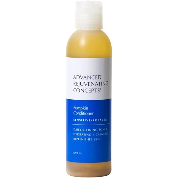 ADVANCED REJUVENATING CONCEPTS Sensitive Skin/Rosacea Pumpkin Conditioner, Calm Nourishing Toner,