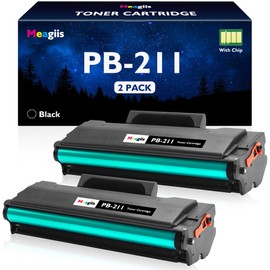Meagiis Compatible PB-211 Toner Cartridge Replacement for Pantum PB-211 PB211 PB-211E PB211EV Toner Cartridge Use for Pantum P2502W P2500W M6552NW M6550NW M6600NW M6602NW (Black, 2-Pack)