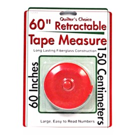 Sullivans Quilter's Choice 60 inch Retractable Tape Measure Red