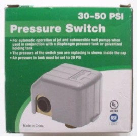 ProPlumber Low Pressure Pump Switch Well - 30-50 PSI - PPS3050|74036 -Combo Ship