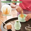 Roczential 5-Pack Matcha Set with Matcha Whisk Stand, Bamboo Matcha