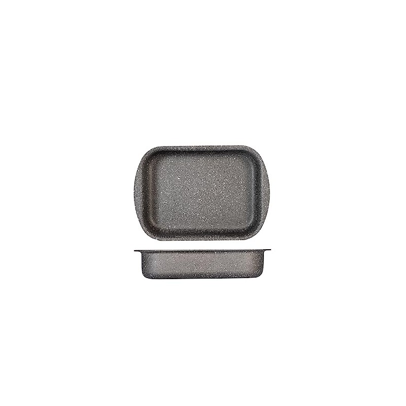 H&H Stone Grey Rosticals 18 x 25 cm Aluminium Non-Stick