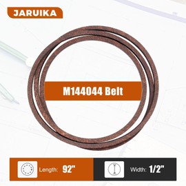 Jaruika M144044 Drive Belt Fits for John Deere M144044 LT150 LT160 LT170 LT180 LT190 X300 X320 X304?1/2" x 92.5"?