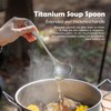 Boundless Voyage Titanium Ladle Durable Long Handle Soup Ladle Serving