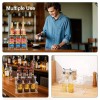 1PC 2-Tier Acrylic Coffee Syrup Organizer Rack Heavy-Duty 6-Bottle Capacity