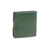 Small Leather Boxed Style wallet with large coin compartment LEAS,