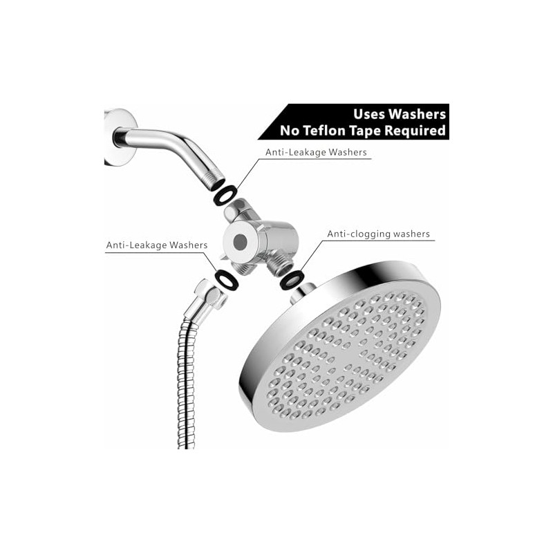 4 Pack Shower Head Gasket, 3/4" Rubber Washer for 1/2"