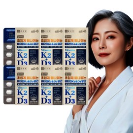 Chong Kun Dang Menaquinone Vitamin K2 Vitamin D3 Manganese 60 tablets 6 boxes / Bone health high purity 99% MK7 low temperature supercritical extraction vitamin K / 메나퀴논 비타민K2 비타민D3 망간 60정 6박스 / 뼈 건강 고순도 99% MK7 저온 초임계 추출 비타민K