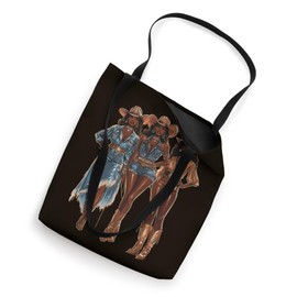 Black African American Cowgirl Western Country Texas Rodeo Tote Bag