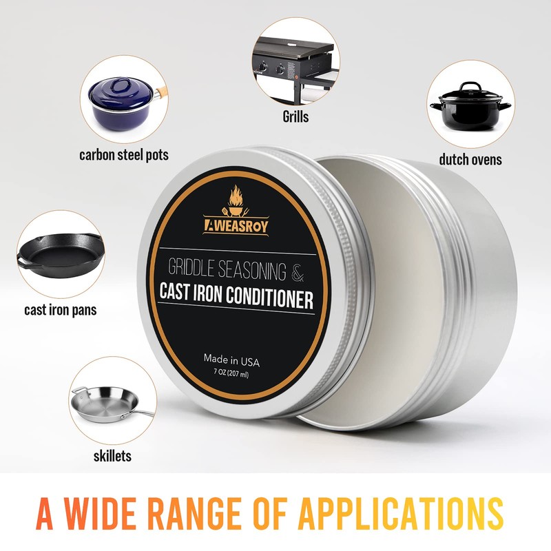 AWEASROY Griddle Seasoning for Blackstone and Cast Iron and Carbon