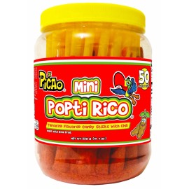 DE PICAO MINI POPTI RICO BANDERILLAS DE TAMARINDO BOTE ON 550G CADA BOTE TINE 50 PZ