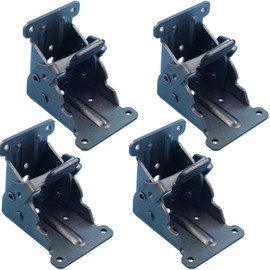 Lubonarie Folding Legs Folding Table Hardware for Folding Tables Folding Tables Tables Folding (Gunmetal 4 Pieces)