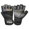 Prime fingerless workout gym weight training bodybuilding foam padded leather
