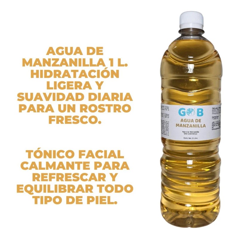 Gob Tónico Facial Agua Manzanilla Calma Todo Tipo Piel