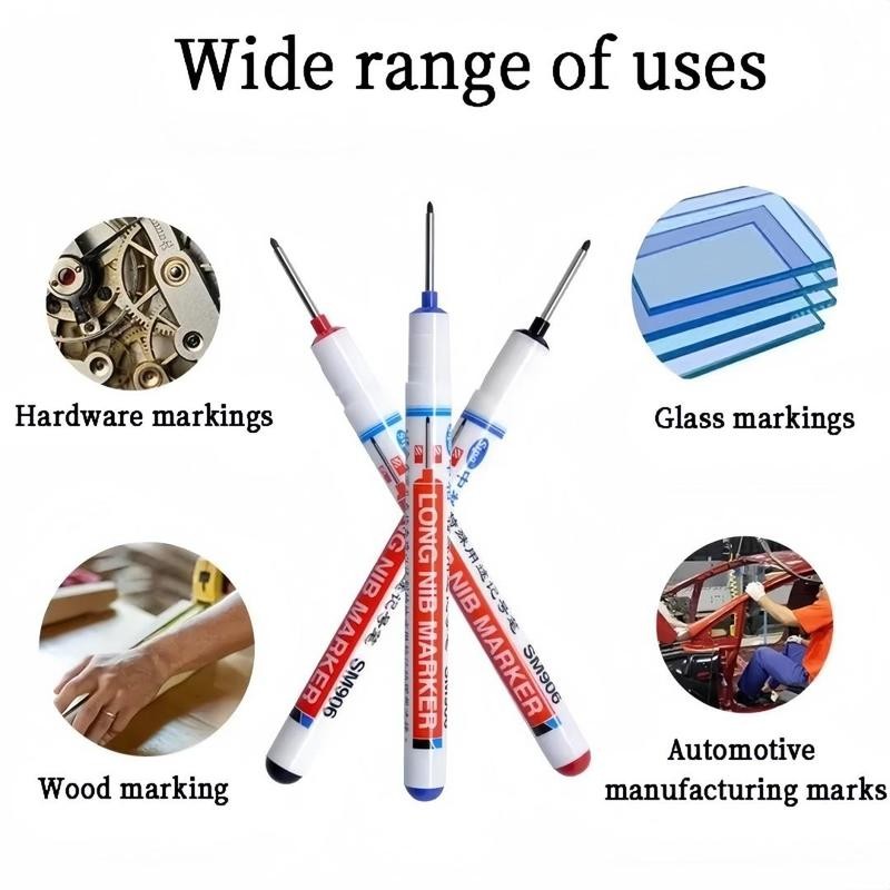 Long Marker Pen, 20pcs/set Waterproof Marker Pen, Multipurpose Deep Hole